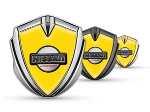 Nissan Metal Abovedado Emblema De Carrera Estilo Brilla Cúpula